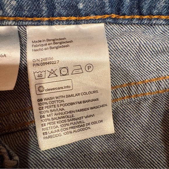 HM Divided Denim Shorts Womens Size 10 Blue Jean High Waist Daisy Dukes Festival - Picture 9 of 11